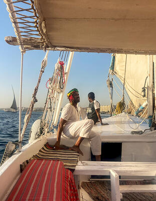 The captain of the feluca