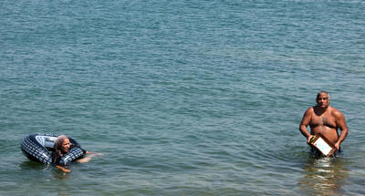 A family day at the Tiberias lake