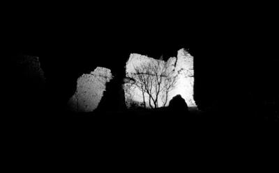 A night at the castle ruins