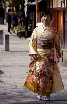 Yet another traditional dressing in Kyoto