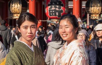 Faces at the Tokyo shrine