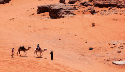 Crossing the Wadi Rum