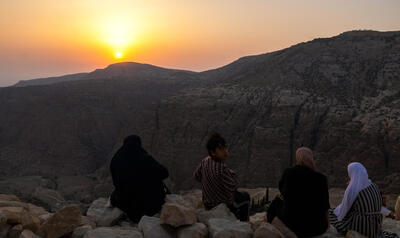 Sunset in the Dana Valley