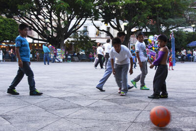 Playing in Taxco