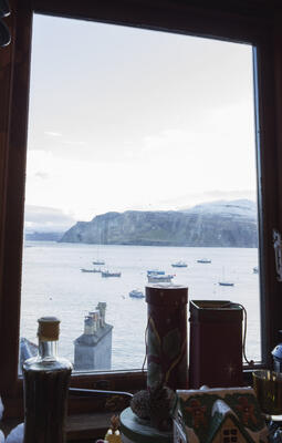 A window on the harbor